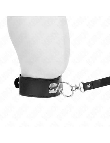 KINK COLLAR CON CORREA 116 CM CON TACHUELAS CORREA POLIPIEL 50 X 5 CM