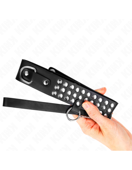 KINK COLLAR CON CORREA 65 CM CON BRILLOS AJUSTABLE 37 42 CM X 53 CM