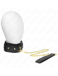 KINK COLLAR CON CORREA ESPONJA IMITACIAN CUERO MODELO 1 AJUSTABLE 37 54 CM X 3 CM