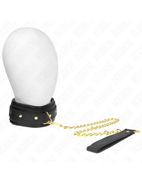KINK COLLAR CON CORREA ESPONJA IMITACIAN CUERO MODELO 1 AJUSTABLE 37 54 CM X 3 CM