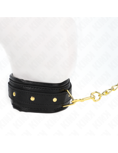 KINK COLLAR CON CORREA ESPONJA IMITACIAN CUERO MODELO 1 AJUSTABLE 37 54 CM X 3 CM
