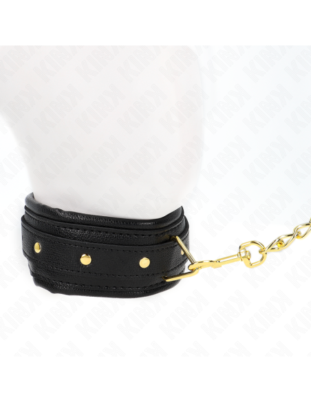 KINK COLLAR CON CORREA ESPONJA IMITACIAN CUERO MODELO 1 AJUSTABLE 37 54 CM X 3 CM