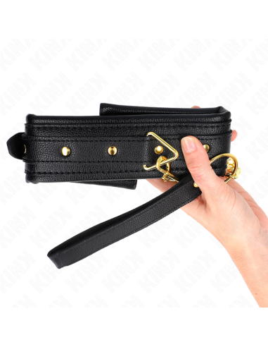 KINK COLLAR CON CORREA ESPONJA IMITACIAN CUERO MODELO 1 AJUSTABLE 37 54 CM X 3 CM