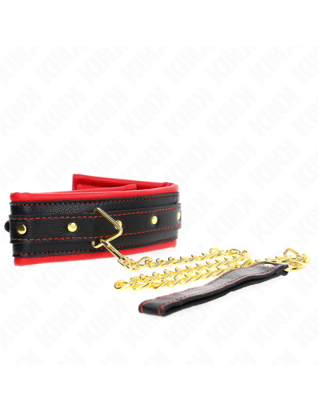 KINK COLLAR CON CORREA ESPONJA IMITACIAN CUERO MODELO 2 AJUSTABLE 37 54 CM X 3 CM