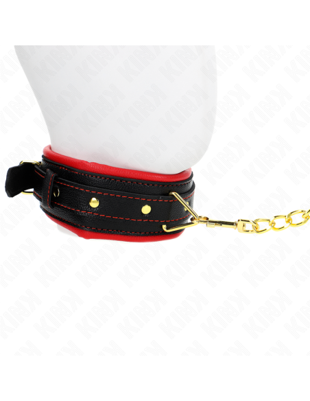 KINK COLLAR CON CORREA ESPONJA IMITACIAN CUERO MODELO 2 AJUSTABLE 37 54 CM X 3 CM
