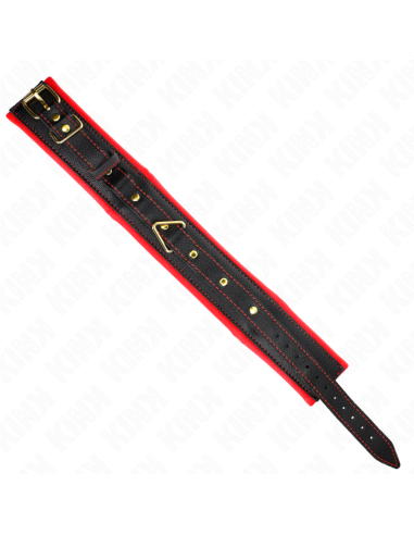 KINK COLLAR CON CORREA ESPONJA IMITACIAN CUERO MODELO 2 AJUSTABLE 37 54 CM X 3 CM