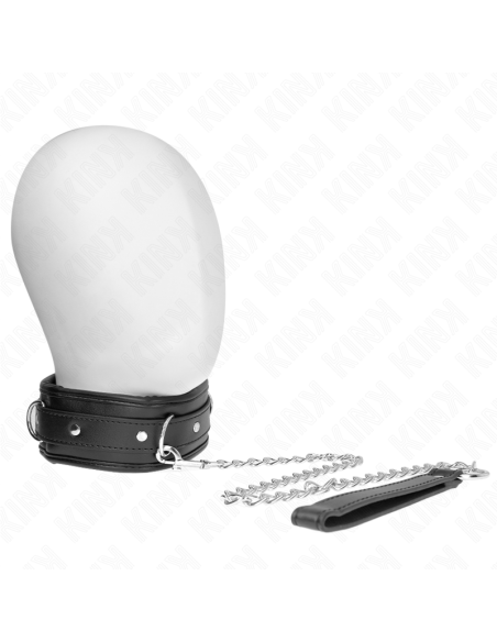 KINK COLLAR CON CORREA ESPONJA IMITACIAN CUERO MODELO 3 AJUSTABLE 37 54 CM X 3 CM