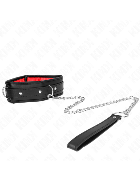 KINK COLLAR CON CORREA ESPONJA IMITACIAN CUERO MODELO 3 AJUSTABLE 37 54 CM X 3 CM