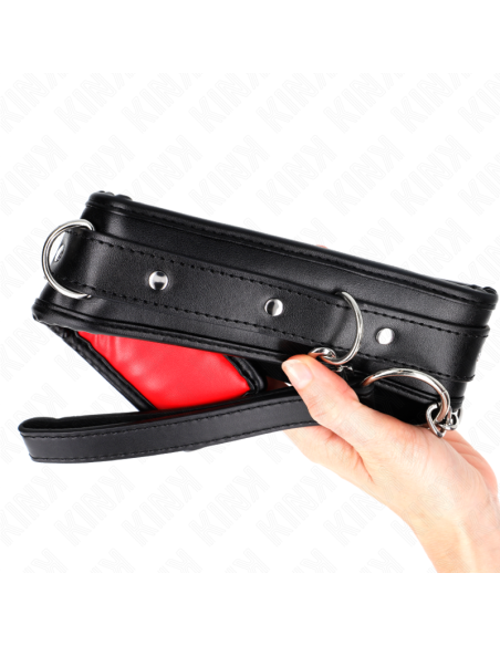 KINK COLLAR CON CORREA ESPONJA IMITACIAN CUERO MODELO 3 AJUSTABLE 37 54 CM X 3 CM