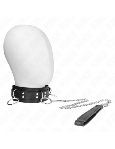 KINK COLLAR CON CORREA 80 CM ESCLAVITUD 3 ANILLOS 53 X 5 CM