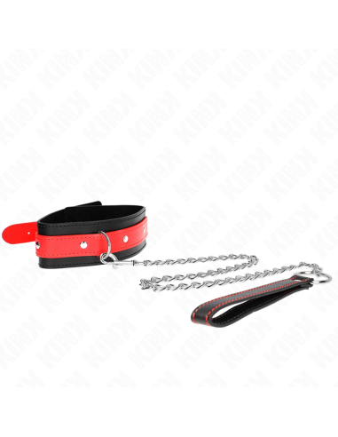 KINK COLLAR CON CORREA 65 CM ROJO AJUSTABLE 36 43 CM X 5 CM