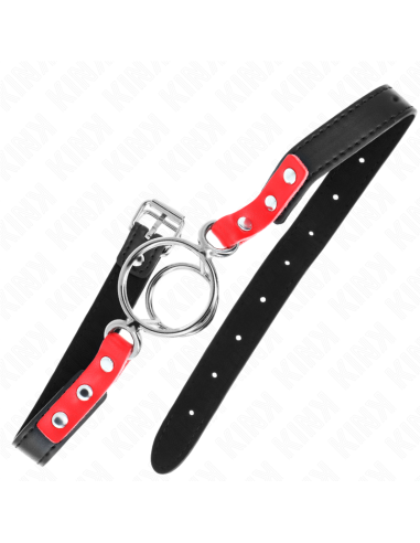 KINK MORDAZA CON MALTIPLES JUNTAS TARICAS 4 48 CM ROJO AJUSTABLE 38 X 56 CM