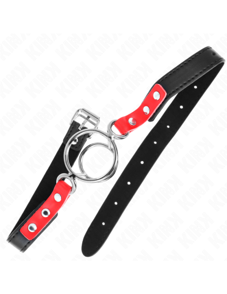KINK MORDAZA CON MALTIPLES JUNTAS TARICAS 4 48 CM ROJO AJUSTABLE 38 X 56 CM