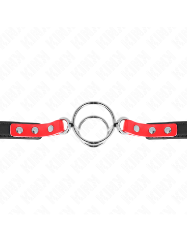 KINK MORDAZA CON MALTIPLES JUNTAS TARICAS 4 48 CM ROJO AJUSTABLE 38 X 56 CM