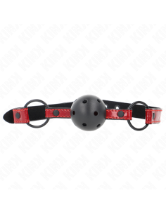 KINK MORDAZA DE BOLA 45 CM DE POLIPIEL BRILLANTE 635 X 2 CM AJUSTABLE 41 X 59 CM