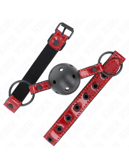KINK MORDAZA DE BOLA 45 CM DE POLIPIEL BRILLANTE 635 X 2 CM AJUSTABLE 41 X 59 CM