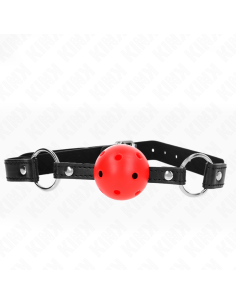 KINK MORDAZA DE BOLA 45 CM ROJA DURA HUECA MODELO 1 635 X 2 CM