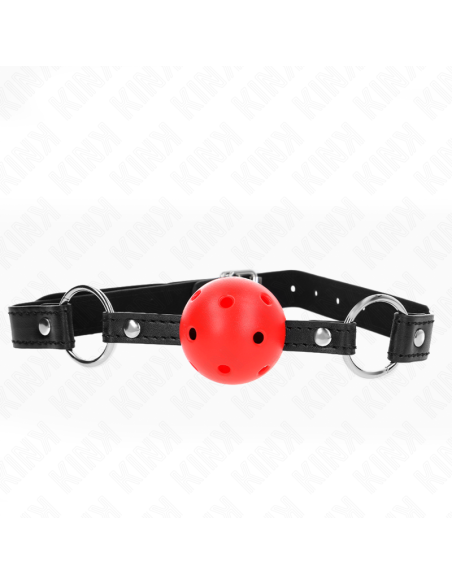 KINK MORDAZA DE BOLA 45 CM ROJA DURA HUECA MODELO 1 635 X 2 CM