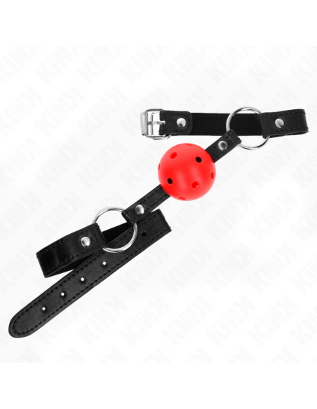 KINK MORDAZA DE BOLA 45 CM ROJA DURA HUECA MODELO 1 635 X 2 CM