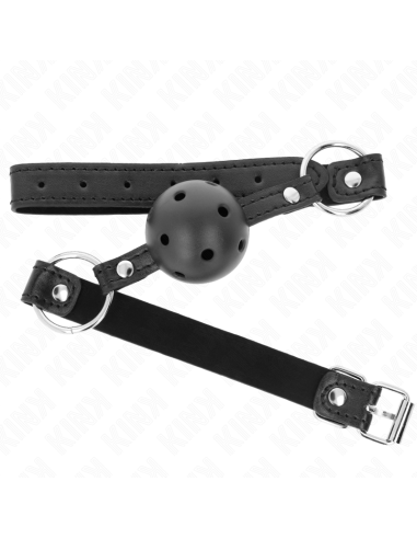 KINK MORDAZA DE BOLA 45 CM NEGRA DURA HUECA MODELO 1 635 X 2 CM