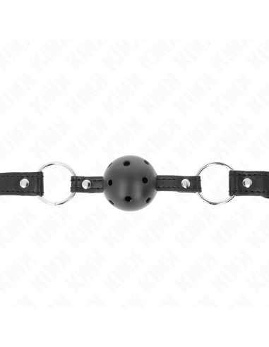 KINK MORDAZA DE BOLA 45 CM NEGRA DURA HUECA MODELO 1 635 X 2 CM