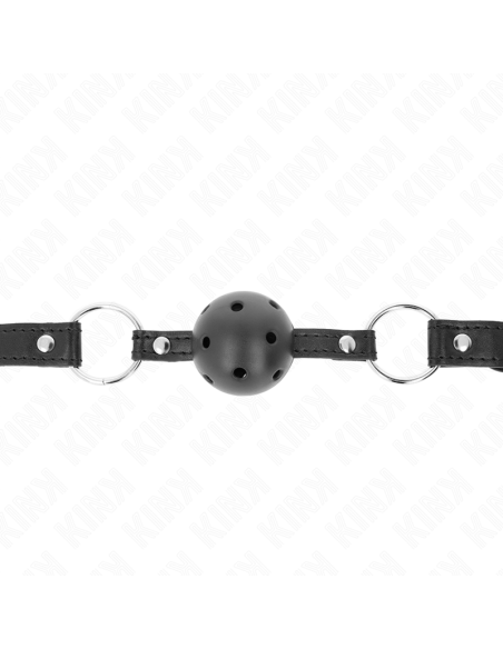 KINK MORDAZA DE BOLA 45 CM NEGRA DURA HUECA MODELO 1 635 X 2 CM