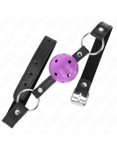 KINK MORDAZA DE BOLA 45 CM MORADO DURA HUECA 635 X 2 CM