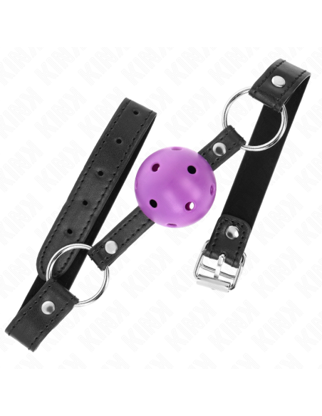 KINK MORDAZA DE BOLA 45 CM MORADO DURA HUECA 635 X 2 CM