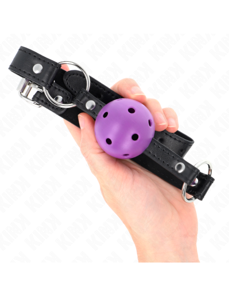 KINK MORDAZA DE BOLA 45 CM MORADO DURA HUECA 635 X 2 CM
