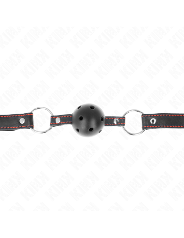 KINK MORDAZA DE BOLA 45 CM NEGRA DURA HUECA MODELO 2 65 x 25 CM