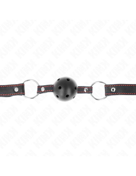 KINK MORDAZA DE BOLA 45 CM NEGRA DURA HUECA MODELO 2 65 x 25 CM