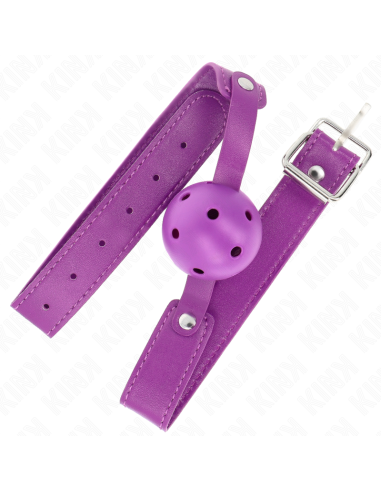 KINK MORDAZA DE BOLA 45 CM TRANSPIRABLE MORADO 65 x 25 CM