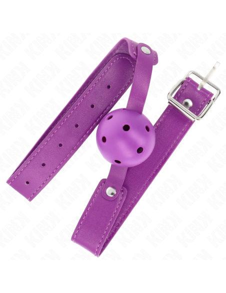 KINK MORDAZA DE BOLA 45 CM TRANSPIRABLE MORADO 65 x 25 CM