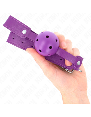KINK MORDAZA DE BOLA 45 CM TRANSPIRABLE MORADO 65 x 25 CM