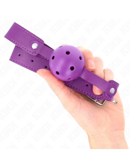KINK MORDAZA DE BOLA 45 CM TRANSPIRABLE MORADO 65 x 25 CM