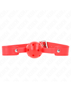 KINK MORDAZA DE BOLA 45 CM TRANSPIRABLE ROJO 65 x 25 CM