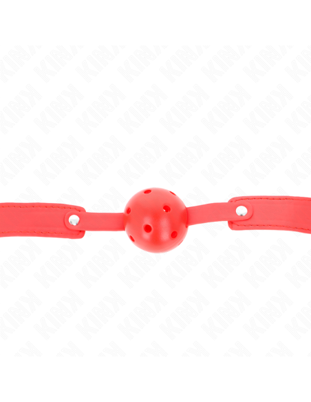 KINK MORDAZA DE BOLA 45 CM TRANSPIRABLE ROJO 65 x 25 CM
