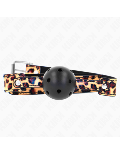KINK MORDAZA DE BOLA 45 CM TRANSPIRABLE LEOPARDO 65 x 25 CM