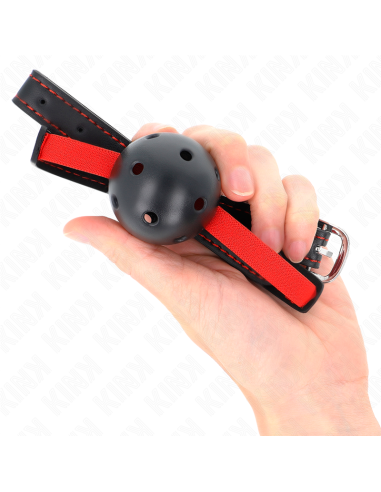 KINK MORDAZA DE BOLA 45 CM DURA HUECA CON CINTURAN ELASTICO 56 x 15 CM