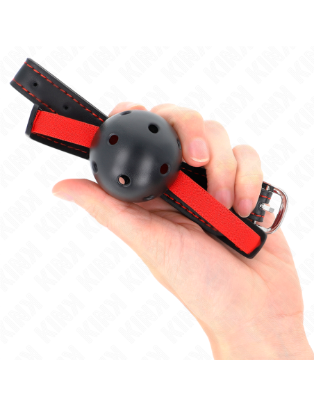 KINK MORDAZA DE BOLA 45 CM DURA HUECA CON CINTURAN ELASTICO 56 x 15 CM