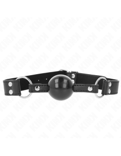 KINK MORDAZA DE BOLA 4 CM SUAVE Y SALIDA CON CORREA DE POLIPIEL 62 x 25 CM AJUSTABLE 42 58 CM