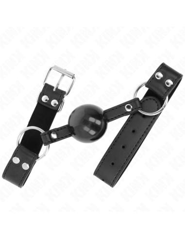 KINK MORDAZA DE BOLA 4 CM SUAVE Y SALIDA CON CORREA DE POLIPIEL 62 x 25 CM AJUSTABLE 42 58 CM