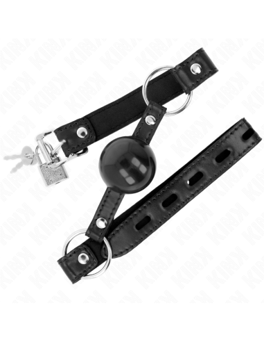 KINK MORDAZA DE BOLA 4 CM TPE NEGRO 60 x 2 CM
