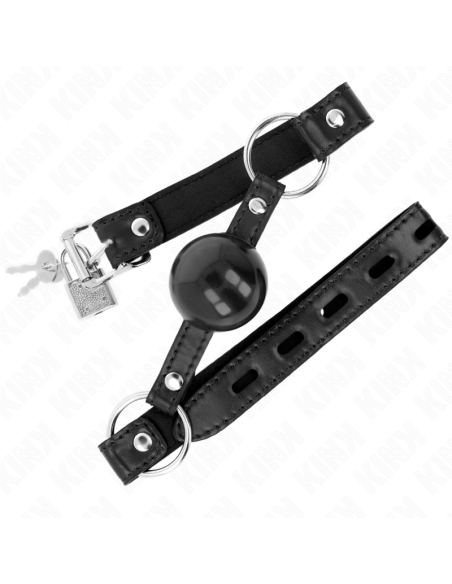 KINK MORDAZA DE BOLA 4 CM TPE NEGRO 60 x 2 CM