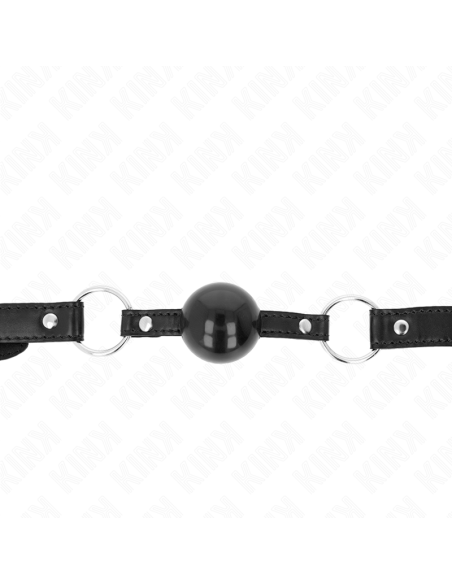 KINK MORDAZA DE BOLA 4 CM TPE NEGRO 60 x 2 CM