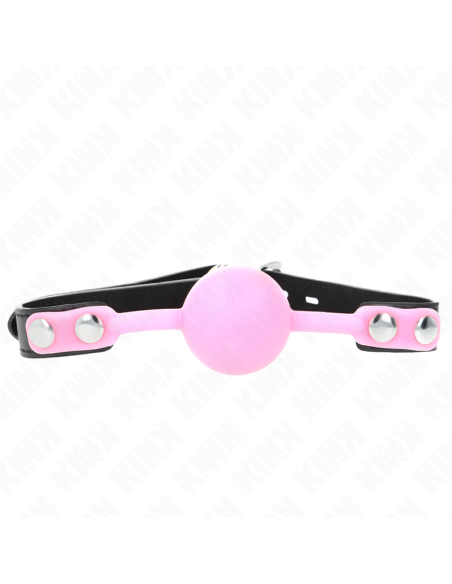 KINK MORDAZA DE BOLA 4 CM DE SILICONA LUMINOSA 60 x 2 CM