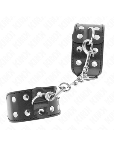 KINK MUAEQUERAS CON DOBLE LANEA DE TACHUELAS AJUSTABLE NEGRO