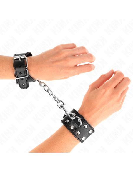 KINK MUAEQUERAS CON DOBLE LANEA DE TACHUELAS AJUSTABLE NEGRO