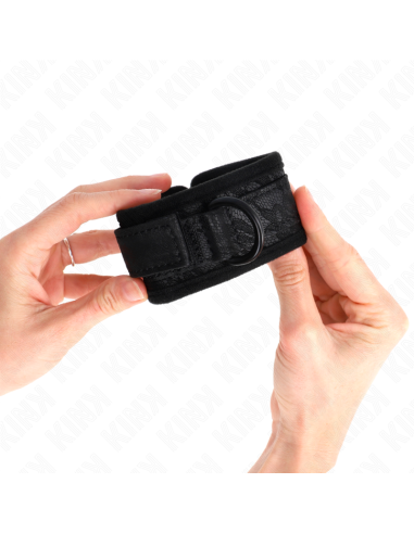 KINK MUAEQUERAS DE ENCAJE Y NEOPRENO AJUSTABLE NEGRO 20 29 CM X 5 CM