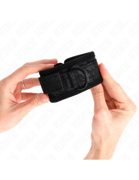 KINK MUAEQUERAS DE ENCAJE Y NEOPRENO AJUSTABLE NEGRO 20 29 CM X 5 CM